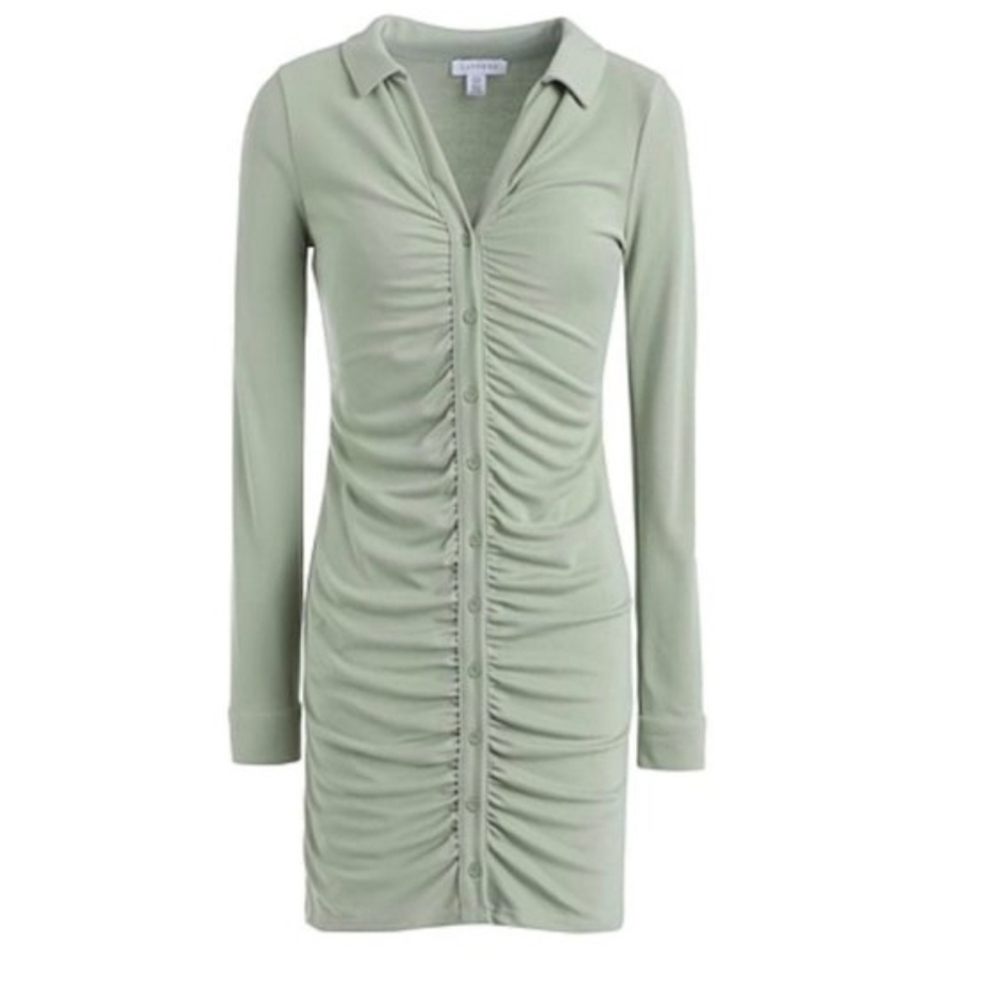 Topshop | Ruched Dress - Picture 4 of 8